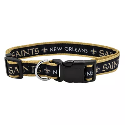 Product Pets First NFL New Orleans Saints Satin Dog Collar
