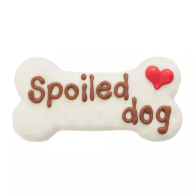 Product Wiggles & Wags "Spoiled Dog" Decorated Cookie Dog Treat 2.4 oz