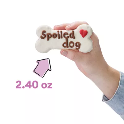 Product Wiggles & Wags "Spoiled Dog" Decorated Cookie Dog Treat 2.4 oz