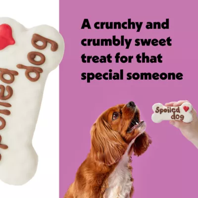Product Wiggles & Wags "Spoiled Dog" Decorated Cookie Dog Treat 2.4 oz