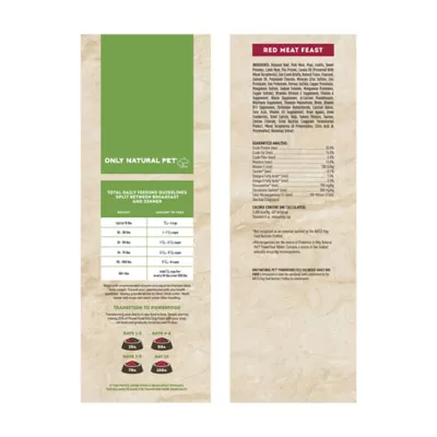 Product Only Natural Pet PowerFood Adult Dog Dry Food - Grain Free, Red Meat, 20 lb