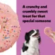 Product Wiggles & Wags Pink Donut Decorated Cookie Dog Treat 1.73 oz