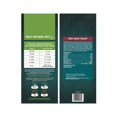 Product Only Natural Pet RawBlends Adult Dog Food - Grain Free, With Raw Bites, Red Meat Feast