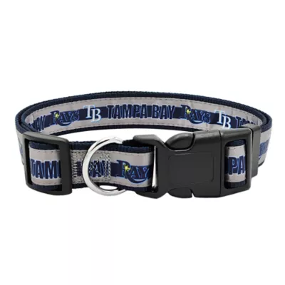 Product Pets First MLB Tampa Bay Rays Satin Dog Collar