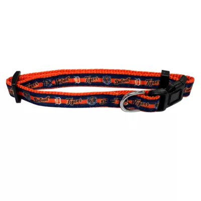 Product Pets First MLB Detroit Tigers Satin Dog Collar
