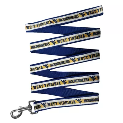 Product Pets First NCAA West Virginia Satin Dog Leash