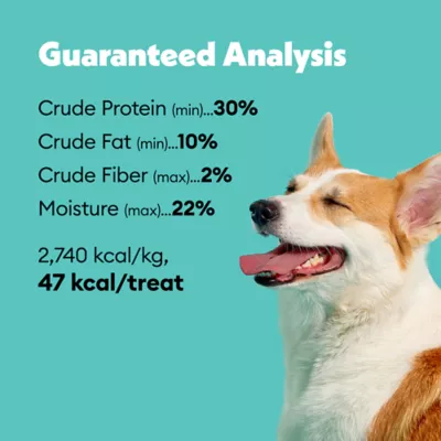 Product Wiggles & Wags Salmon Meaty Strips Dog Treats 16 OZ