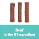 Product Wiggles & Wags Beef Meat & Bacon Meaty Sticks Dog Treats 16 OZ
