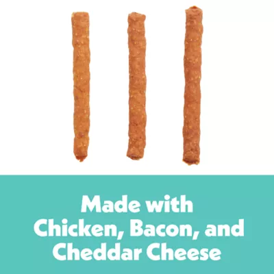 Product Wiggles & Wags Bacon & Cheese Meaty Sticks Dog Treats 6 OZ