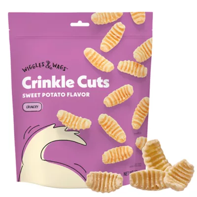 Product Wiggles & Wags Crinkle Cuts Sweet Potato Dog Treats 11 OZ