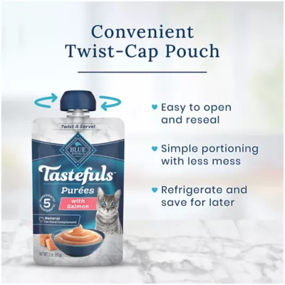 Product Blue Buffalo Tastefuls Purees Adult Cat Food Topper - 3 OZ