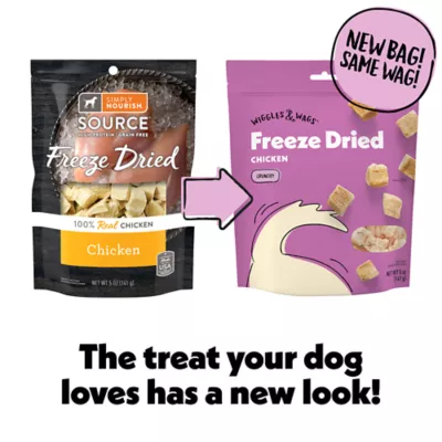Product Wiggles & Wags Freeze Dried Chicken Crunchy Dog Treats