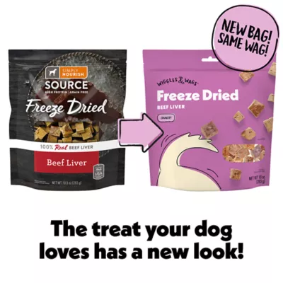Product Wiggles & Wags Freeze Dried Beef Liver Dog Treats