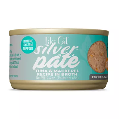 Product Tiki Cat Silver Pate Senior Wet Cat Food - Natural, 2.4oz