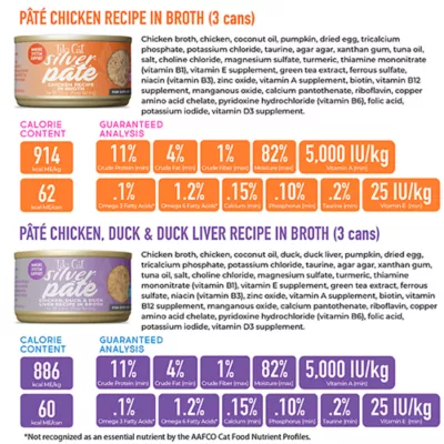 Product Tiki Cat Silver Pate Senior Wet Cat Food Variety Pack - Natural