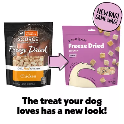 Product Wiggles & Wags Freeze Dried Chicken Crunchy Dog Treats