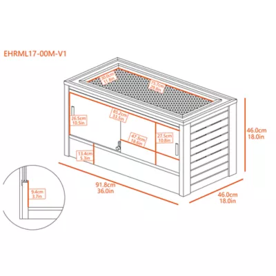 Product New Age Pet® 36" ECOFLEX® Mojave Reptile Lounge