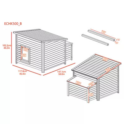 Product New Age Pet Jumbo Fontana Chicken Barn