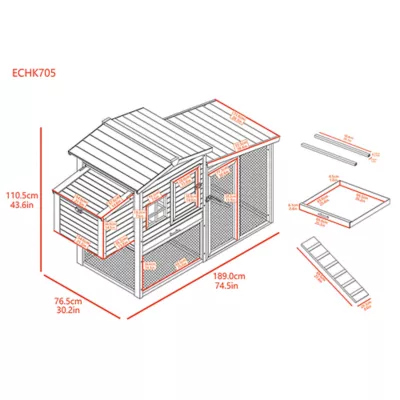 Product New Age Pet® Hampton Chicken Coop with Pen