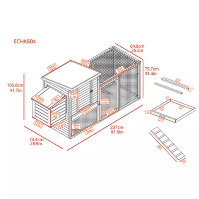 Product New Age Pet® Sonoma Chicken Coop with Pen
