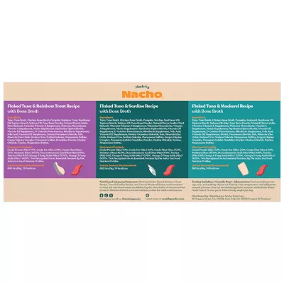 Product Made by Nacho Chef's Selects - Flaked Adult Cat Food, 12 Ct Variety Pack, 36 OZ