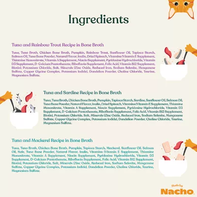 Product Made by Nacho Chef's Selects - Flaked Adult Cat Food, 12 Ct Variety Pack, 36 OZ