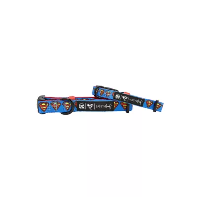 Product Sassy Woof Superman Dog Collar