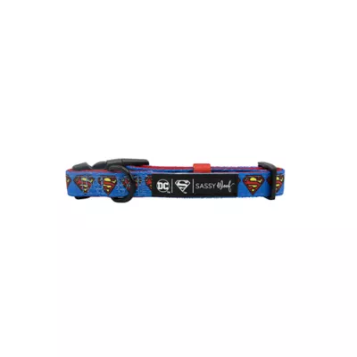 Product Sassy Woof Superman Dog Collar