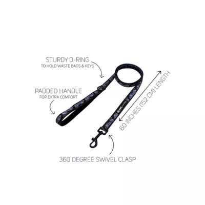 Product Sassy Woof Batman Dog Leash: 5-ft long