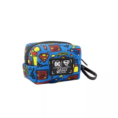 Product Sassy Woof Superman Waste Bag Holder