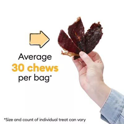 Product Wiggles & Wags Beef Jerky Cuts Dog Treats 8 OZ