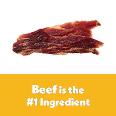 Product Wiggles & Wags Beef Jerky Cuts Dog Treats 8 OZ