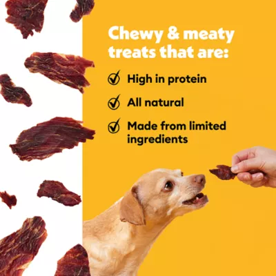 Product Wiggles & Wags Beef Jerky Cuts Dog Treats 8 OZ