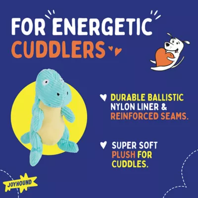 Product Joyhound® Biteshield Plush Dinosaur Squeaky Dog Toy