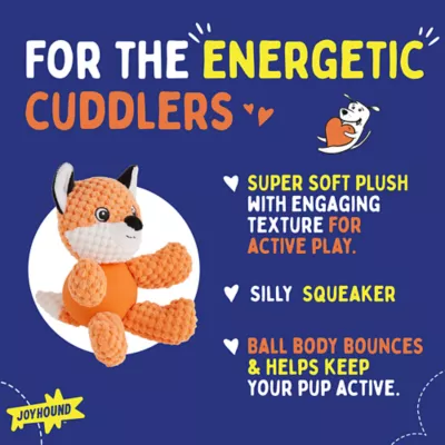 Product Joyhound® Belly Plush Fox Squeaky Dog Toy
