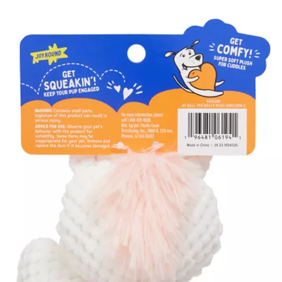 Product Joyhound® Belly Plush Unicorn Squeaky Dog Toy