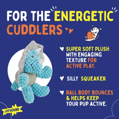 Product Joyhound® Belly Plush Triceratops Squeaky Dog Toy