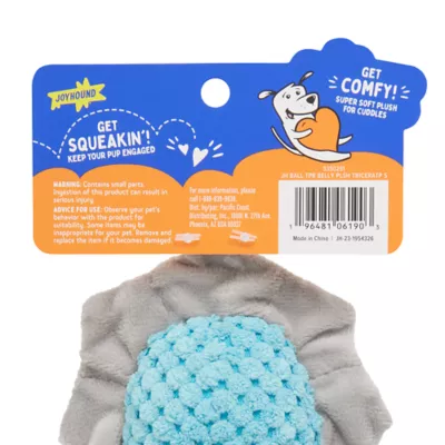 Product Joyhound® Belly Plush Triceratops Squeaky Dog Toy