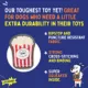 Product Joyhound® Rip Roarin' Tough Popcorn Dog Toy