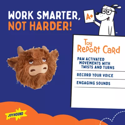 Product Joyhound® Electronic Highland Cow Dog Toy