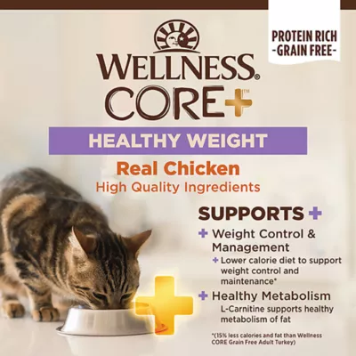 Product Wellness® CORE+ Healthy Weight Adult Cat Food - Grain Free, Chicken & Chicken Meal