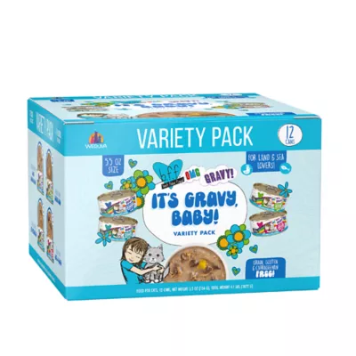 Product Weruva BFF It's Gravy Baby Adult Wet Cat Food - Grain Free, Variety Pack, 12 Ct, 66 OZ