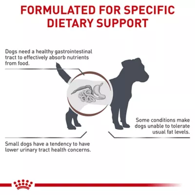 Product Royal Canin Veterinary Diet Gastrointestinal Small Dog Adult Dog Dry Food - Low Fat, 7.7 lb