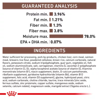Product Royal Canin Veterinary Diet Gastrointestinal Loaf in Sauce Adult Wet Dog Food - High Fiber, 13.5 oz
