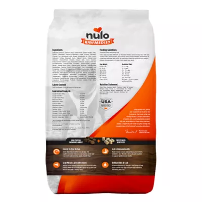 Product Nulo Raw Medley Adult Dog Food - Kibble Plus Freeze Dried Pieces, Chicken, Oats & Turkey