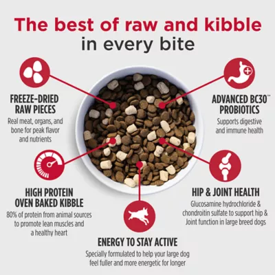 Product Nulo Raw Medley Kibble Plus Freeze Dried Pieces Adult Dog Food - Large Breed, Beef & Sweet Potato
