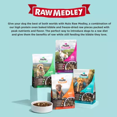 Product Nulo Raw Medley Kibble Plus Freeze Dried Pieces Adult Dog Food - Large Breed, Beef & Sweet Potato