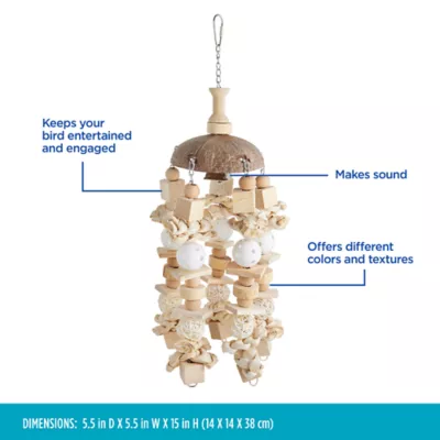 Product All Living Things® Pet Bird Hanging Coconut Toy