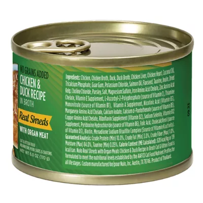 Product Nulo Real Shreds All Life Stages Wet Cat Food - Grain Free, In Broth, 6 Oz