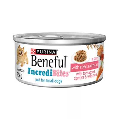 Product Beneful Incredibites Wet Dog Food - Real Salmon in Gravy, 85 g